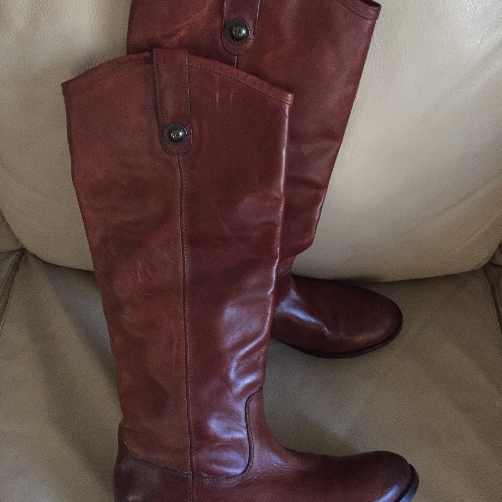 FRYE WOMEN'S LEATHER MELLISA RIDING BOOTS SIZE 8B